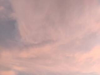pink clouds in the sky