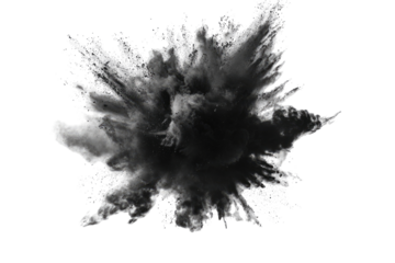 Abstract grayscale ink splatter.  A dark, central, radiating splatter of ink, with lighter, diffused edges.  It suggests a burst or explosion