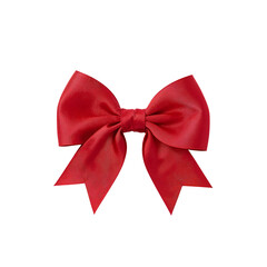 Bright Red Ribbon Bow Perfect for Gifts and Decorations During Celebrations and Events