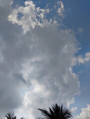 blue sky with clouds