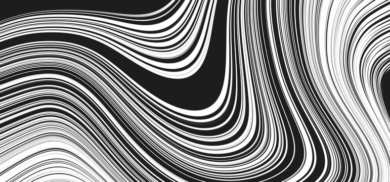 abstract wavy backgrounds seamless striped patterns monotone black and white.