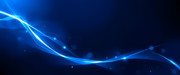 Abstract light blue wave design motion flowing background texture