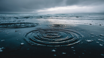 曇り空の渦潮 / Whirlpool on Cloudy Day
