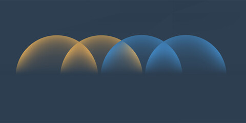 Cover templates set with vibrant gradient round shapes. Modern sphere for your graphic design. simple illustrations