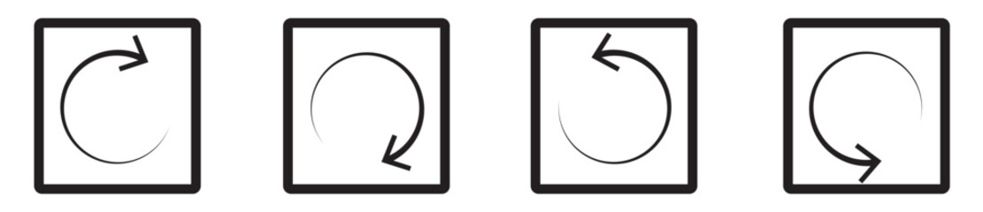 Fototapeta premium Circle arrows icon set . 