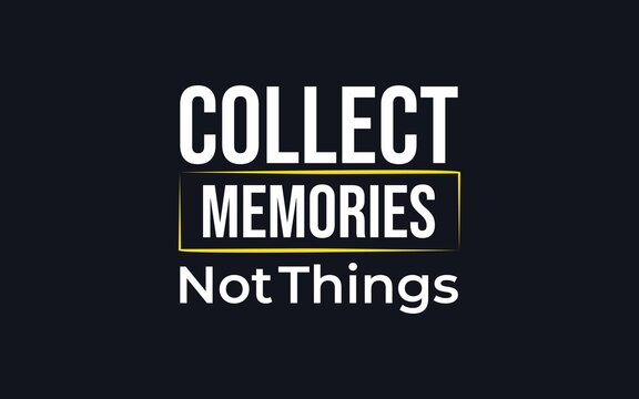 Minimalist travel quote about valuing experiences over possessions. Perfect for lifestyle, adventure, and inspirational themes.