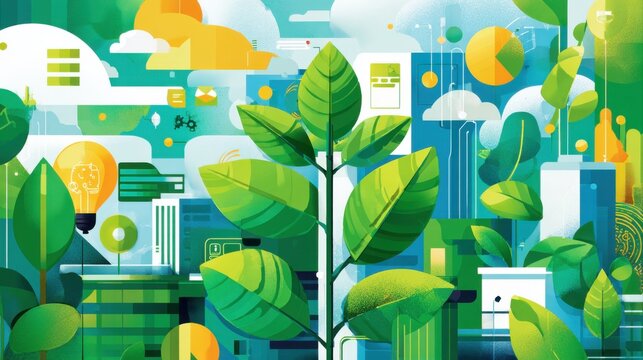 green plant sustainable technology innovation