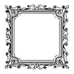vector frame with gold ornament
