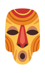 Handcrafted african mask mythological artifact