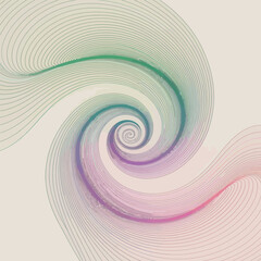 Fototapeta premium Gradient Swirl Pattern with Pastel Colors abstract