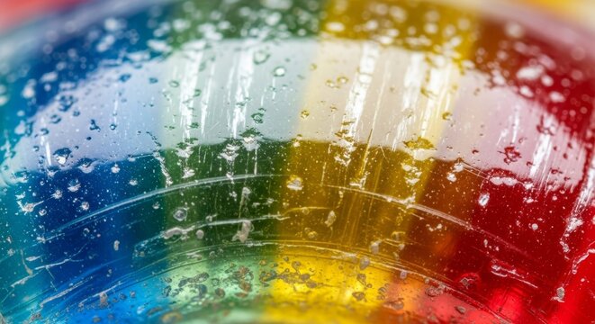 Close-up of Hard Candy Surface with Shiny Reflections