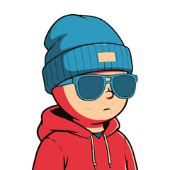 boy in winter clothes