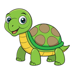 Turtle Color Vector Illustration