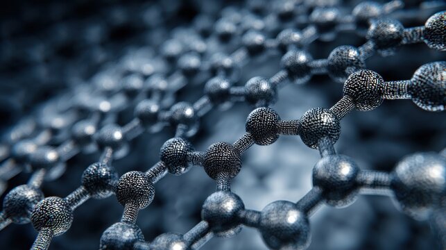 blue textured molecular structure background