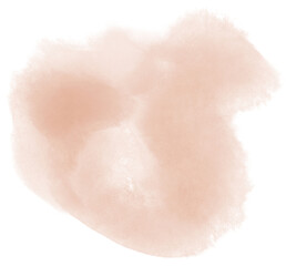 Salmon Pink Watercolor Paint Splash