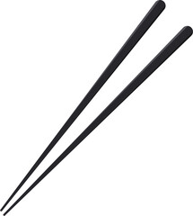 chopsticks isolated on white background