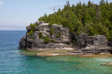 Bruce Peninsula National Park Limestone Cliffs and Turquoise Waters, Landscape Photography.