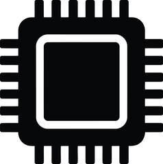 Microchip icon technology computing innovation