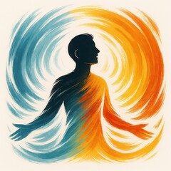 seasonal color cycle illustration Brushstroke