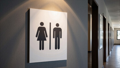 Young man washing hands under modern faucet in bathroom for World Toilet Day