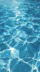 Obraz premium Beautiful Shimmering Water Reflections in a Clear Swimming Pool During Bright Daylight