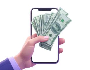 3d online money loan. online transaction. getting money fast concept. Online earning.  (3)