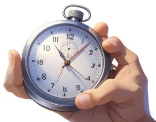 3d minimal time of competition concept. Submitting a work before deadline. knowing th