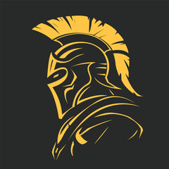 vector Warrior Head illustration