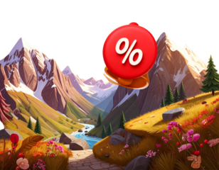 Firefly_3d minimal special discount concept. Marketing 3d minimal special discount concept. Marketing strategy. Customer attraction strategy