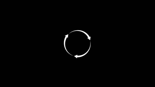 Iraq Arrows. Circular Process, Rotate Infographic Element. Round Step Loop, Sync Loading Arrow Symbol.