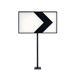 Black arrow sign pointing right isolated on transparent background indicating direction