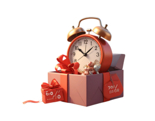 3d minimal Special discount offer icon. Flash sale. Special big sale offer. gift box