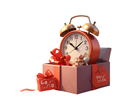 3d minimal Special discount offer icon. Flash sale. Special big sale offer. gift box