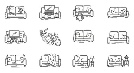 cozy sofa relaxation perfect for home decor concepts with books laptops pets and blankets ideal for lifestyle blogs or interior design websites