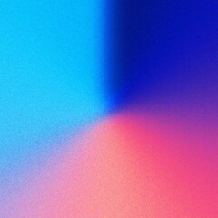 An abstract exploration of dreams blending vibrant blues into passionate pinks a serene escape with a grainy texture and