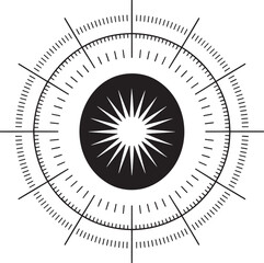 Circle Target Aim Focus Vector Illustration Concentric Shape Accuracy Precision