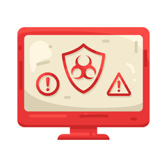Illustration of Computer Virus Protection 