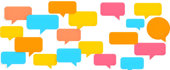 Colorful abstract vector talk balloon pattern background illustration with seamless bright cube design