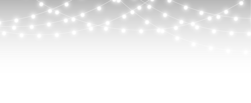 Festive lamp garland glowing christmas decoration for seasonal background design.
