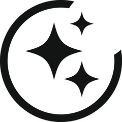 Generative AI logo icon set. Artificial Intelligence Creation symbol. Ai generate icons collection. magic sparkle stars symbol