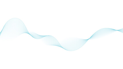 Elegant turquoise flowing lines create a modern, dynamic and vibrant background