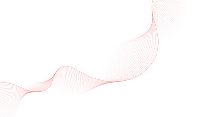 Elegant red flowing lines for modern background design and abstract art concepts