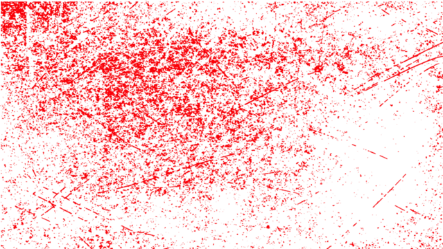 Abstract Red Paint Splatter Texture PNG. Perfect for Poster Design, Graphic Overlays, Artistic Prints or Grunge-Style Digital Artwork.
