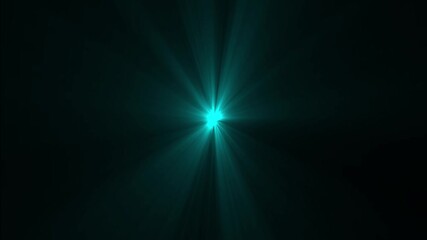 Radiant teal light rays emanating from a central point in darkness creating a mystical ethereal , Abstract teal light beam shining through , Ethereal glow and divine cosmic energy concept. - Powered by Adobe