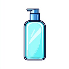 Simple and Elegant Facial Mist Bottle Icon Centered and Isolated on a Clean White Background Representing a Refreshing Skincare Product for Beauty Wellness and Self Care