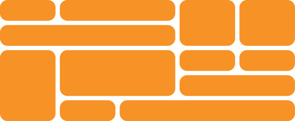 Modern bento grid layout.