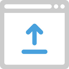 Upload Web Browser Icon