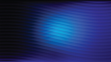 Obraz premium Abstract blue wavy lines background dark smooth flowing curved pattern digital backdrop