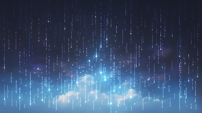Matrix digital code rain wallpaper animation