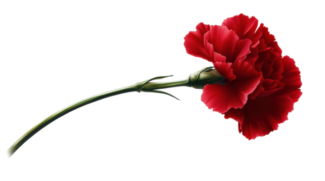 Carnation Revolution Symbolism on Transparent Background